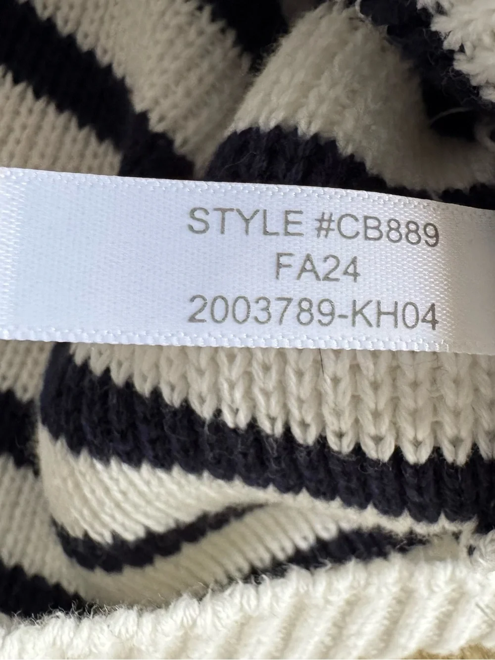 J. Crew Relaxed Emilie Sweater Lady Jacket Blue Stripe Size Large Preppy